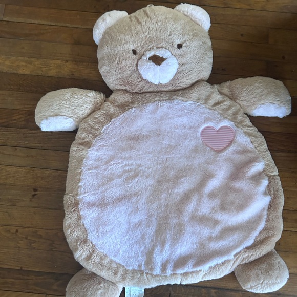 NWT Mary Meyer Plush Tan Bear Play Mat Newborn - Picture 2 of 5